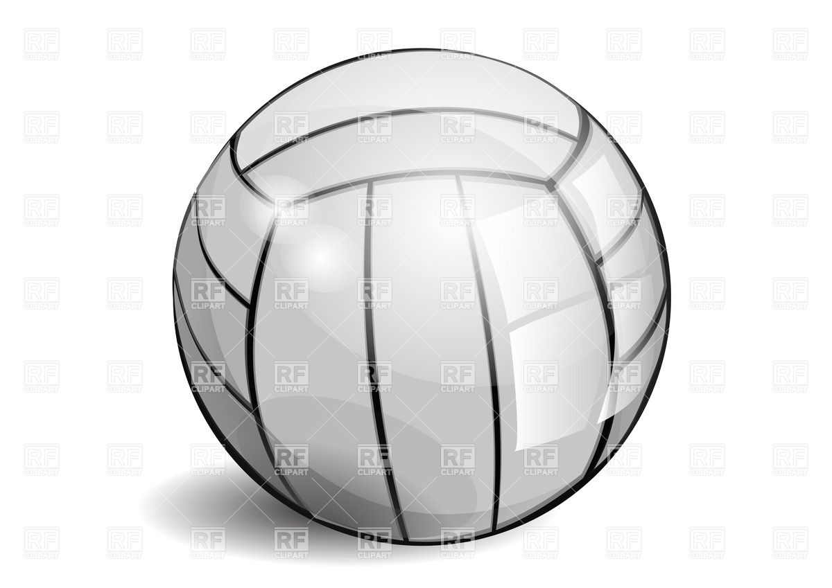 Shiny Volleyball Isolated On A White Background Download Royalty Free