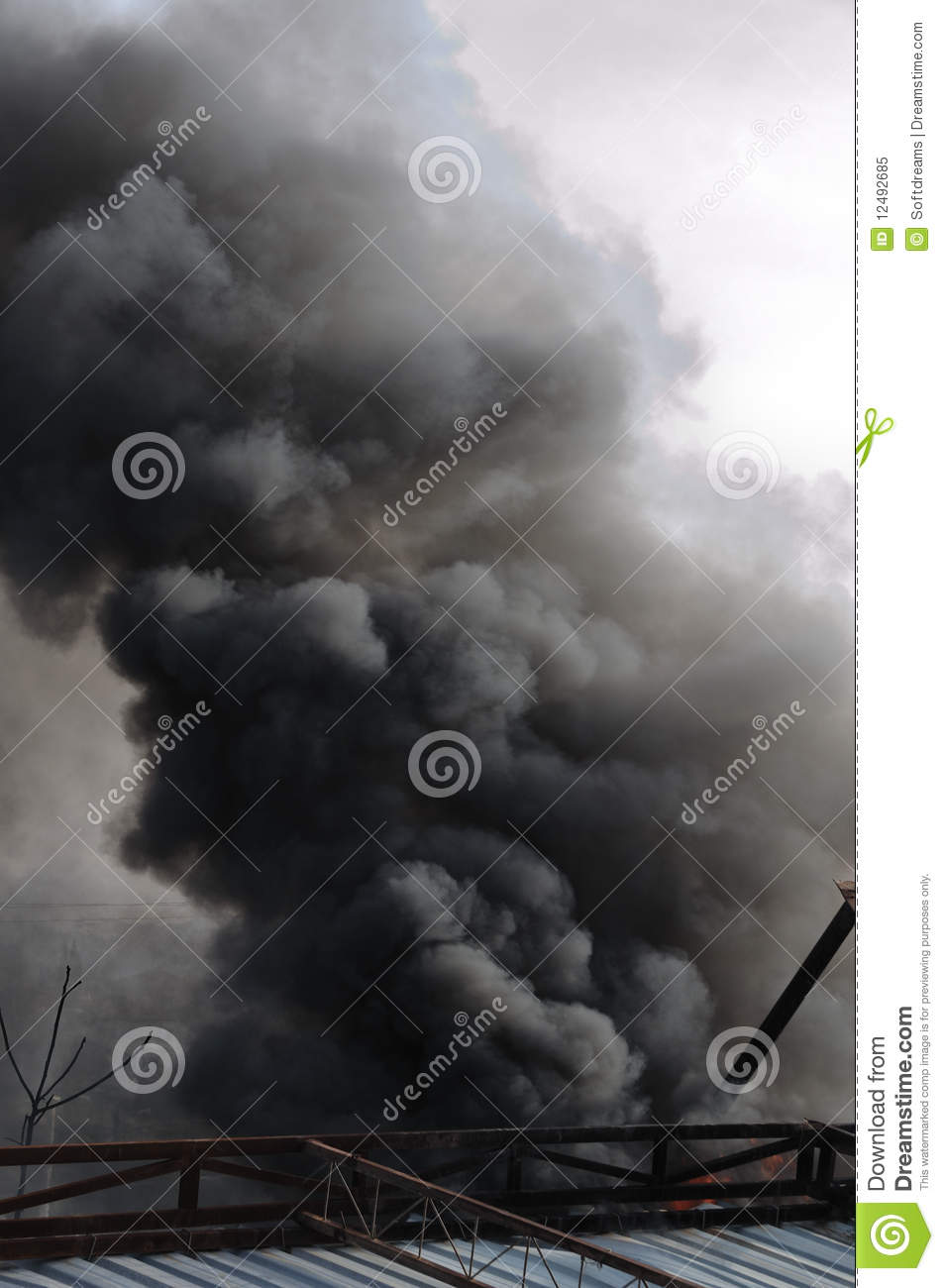 Smoke Plume Royalty Free Stock Photo   Image  12492685