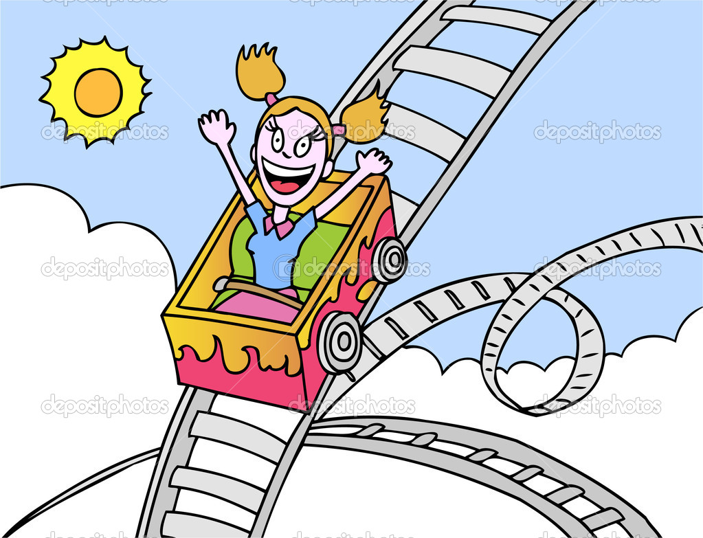 Rollercoaster Ride   Stock Vector   Cteconsulting  3990438