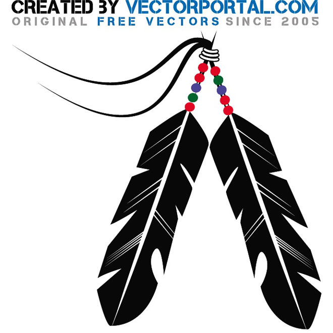 Native American Feather Vector American Native Feather Head