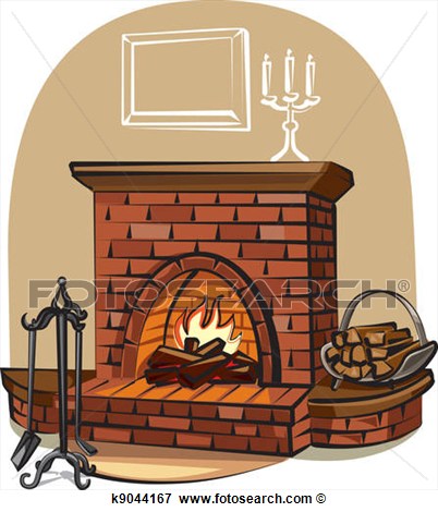 Clip Art   Fireplace   Fotosearch   Search Clipart Illustration