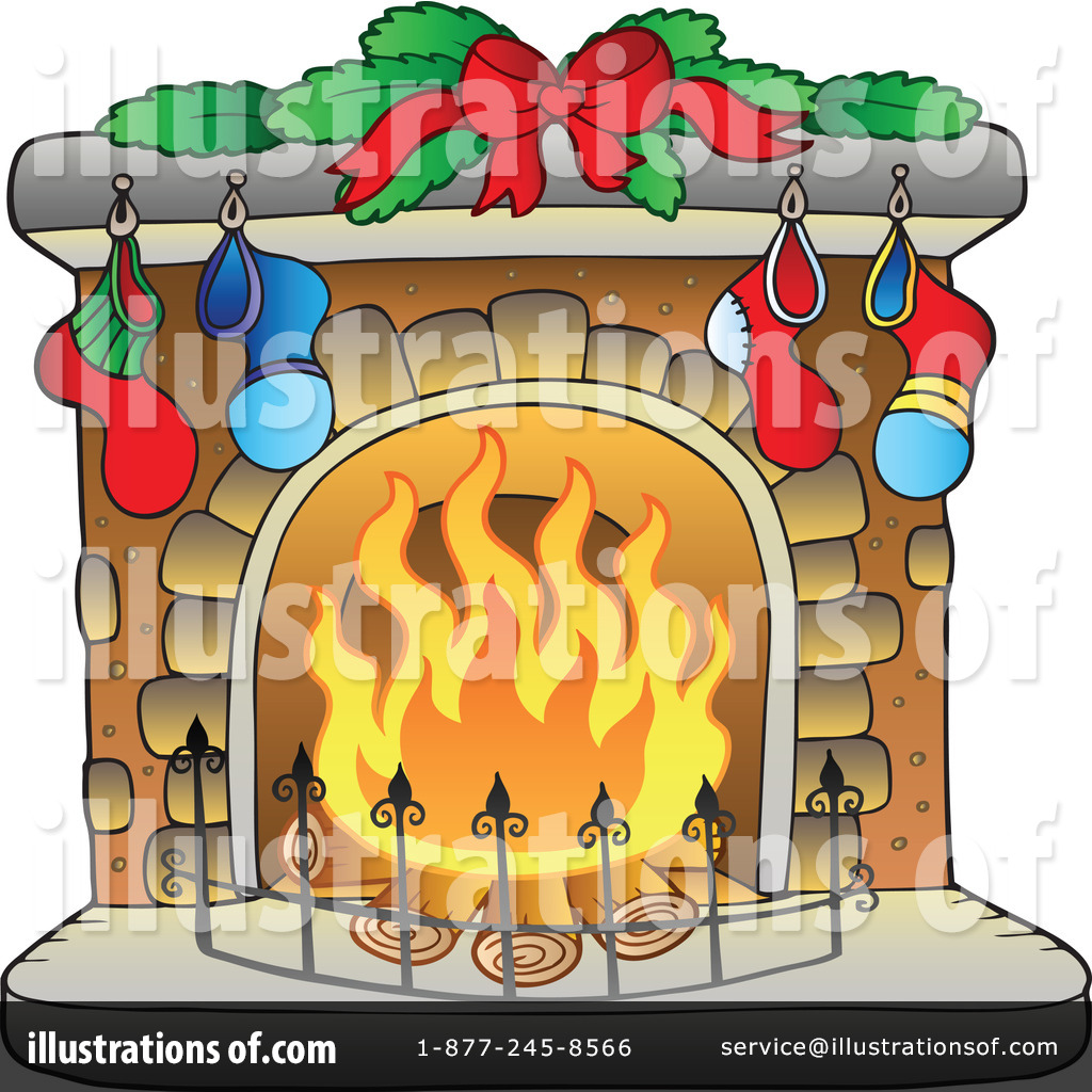 Fireplace Clipart  1050805 By Visekart   Royalty Free  Rf  Stock