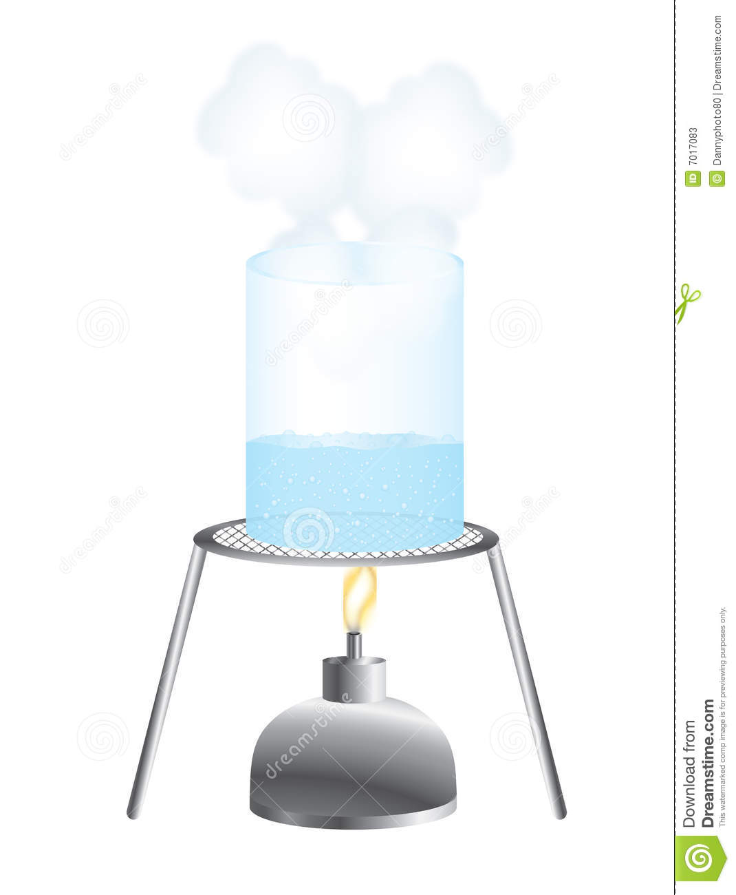 Illustration Of A Science Experiment With Beaker And Water