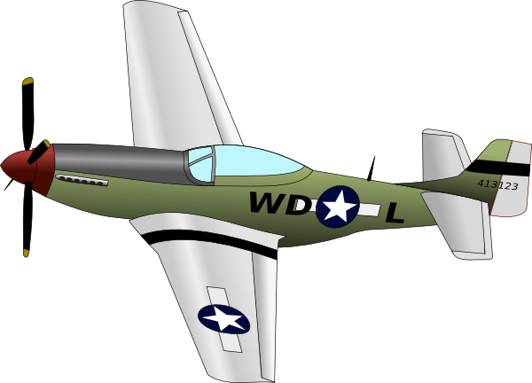 Plane With Propeller Clip Art At Clker Com   Vector Clip Art Online