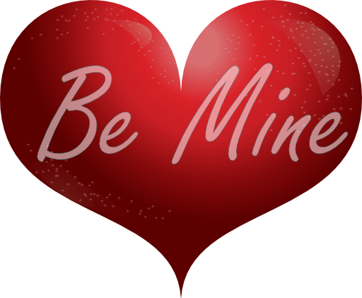 Red Heart Be Mine Smiley Clipart   Royalty Free Public Domain Clipart