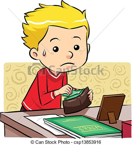 Stealing Money In His Father Wallet    Csp13853916   Search Clipart