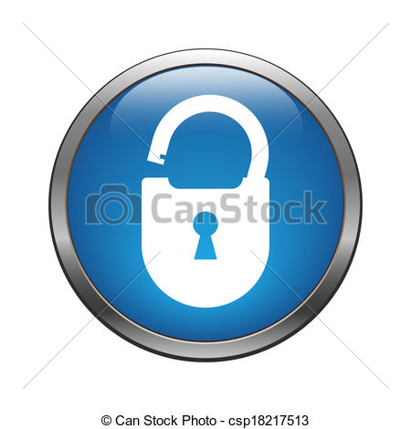 Vector Clip Art Of Unlock Icon   Unlock Crack Icon Csp18217513