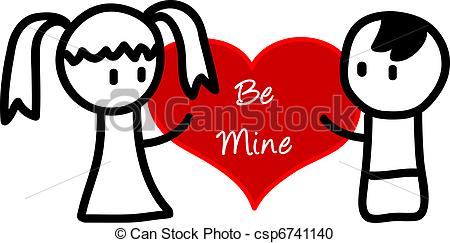 Vector Clipart Of Be Mine   Be Mine Csp6741140   Search Clip Art