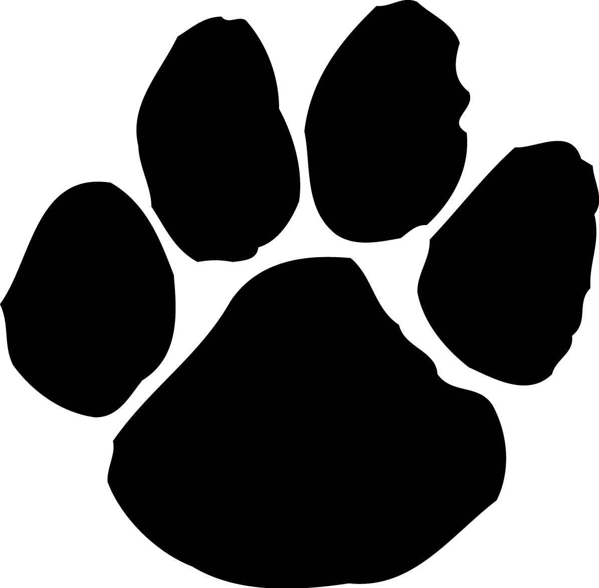 Large Paw Print Think This Could Be Used A Logo Image Or A Marker