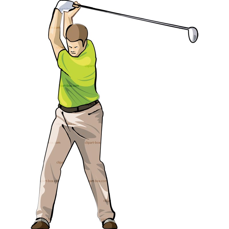 Caliber Clipart Clipart Golf Player Swing 4 Royalty Free Vector