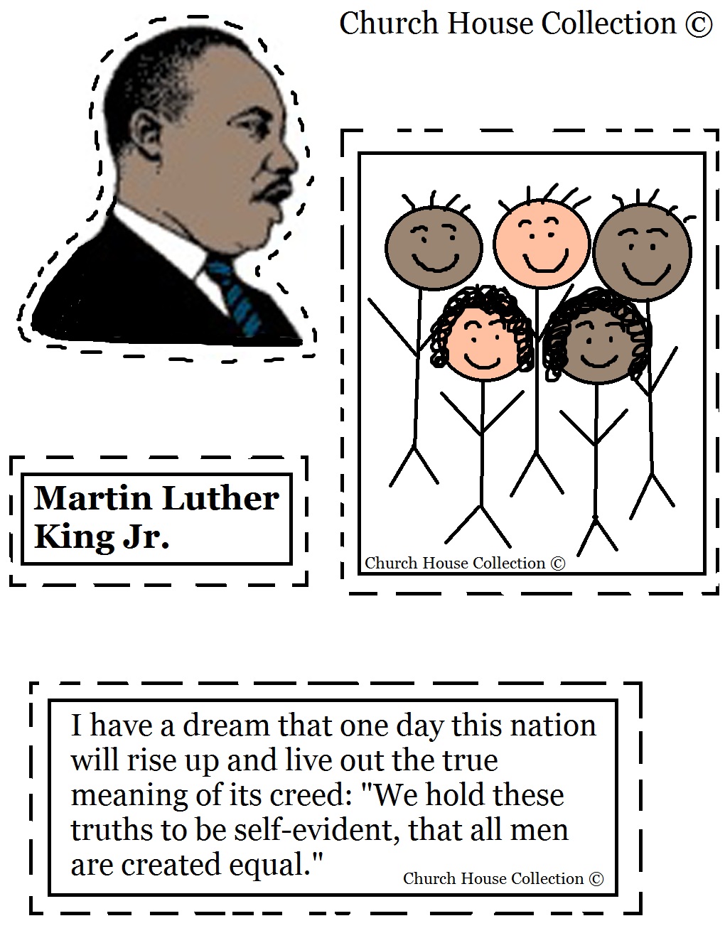 House Collection Blog  Martin Luther King Jr Craft For Kindergarten