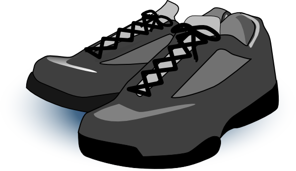 Black Tennis Shoes Clip Art At Clker Com   Vector Clip Art Online
