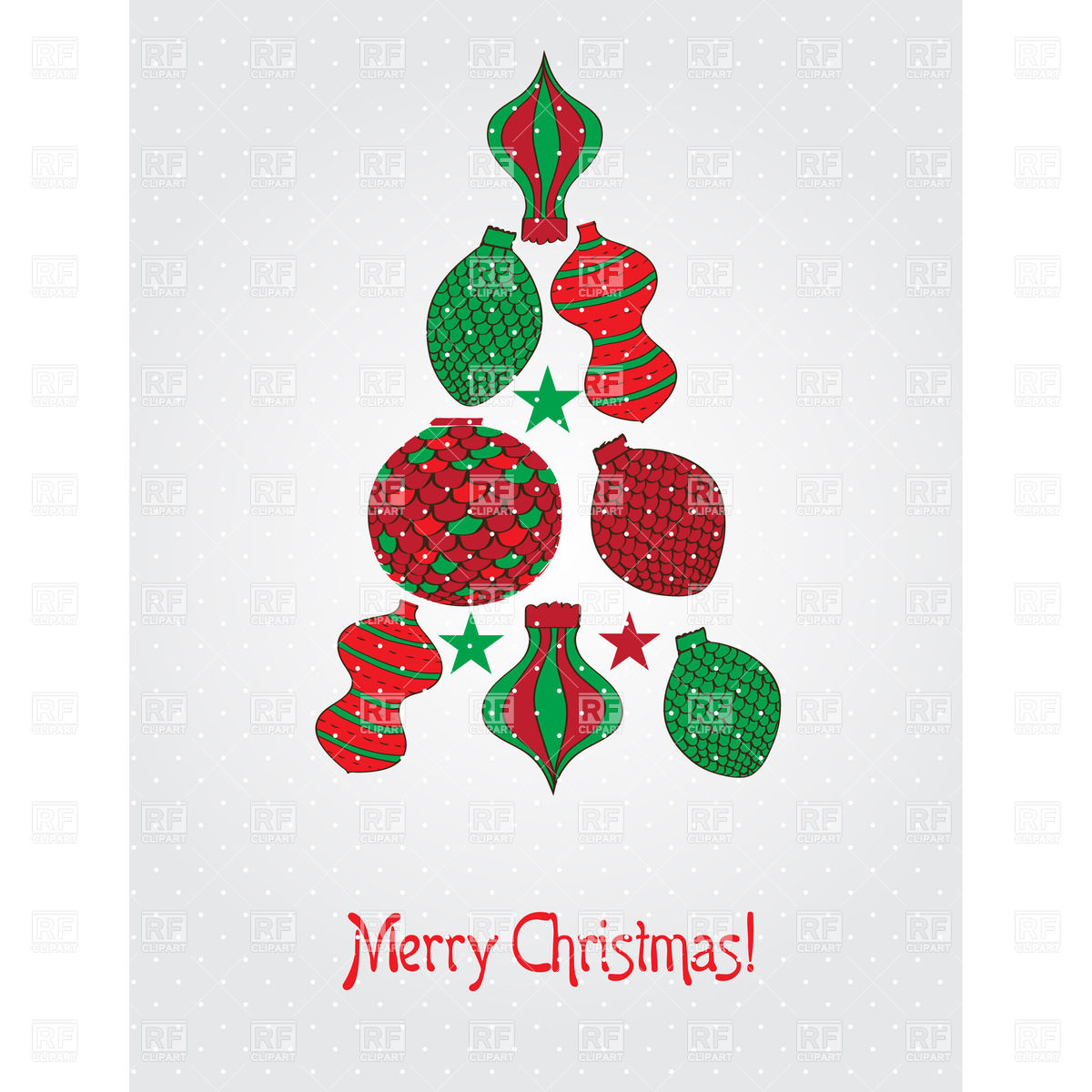 Christmas Tree Made Of Christmas Decoration 25930 Holiday Download    
