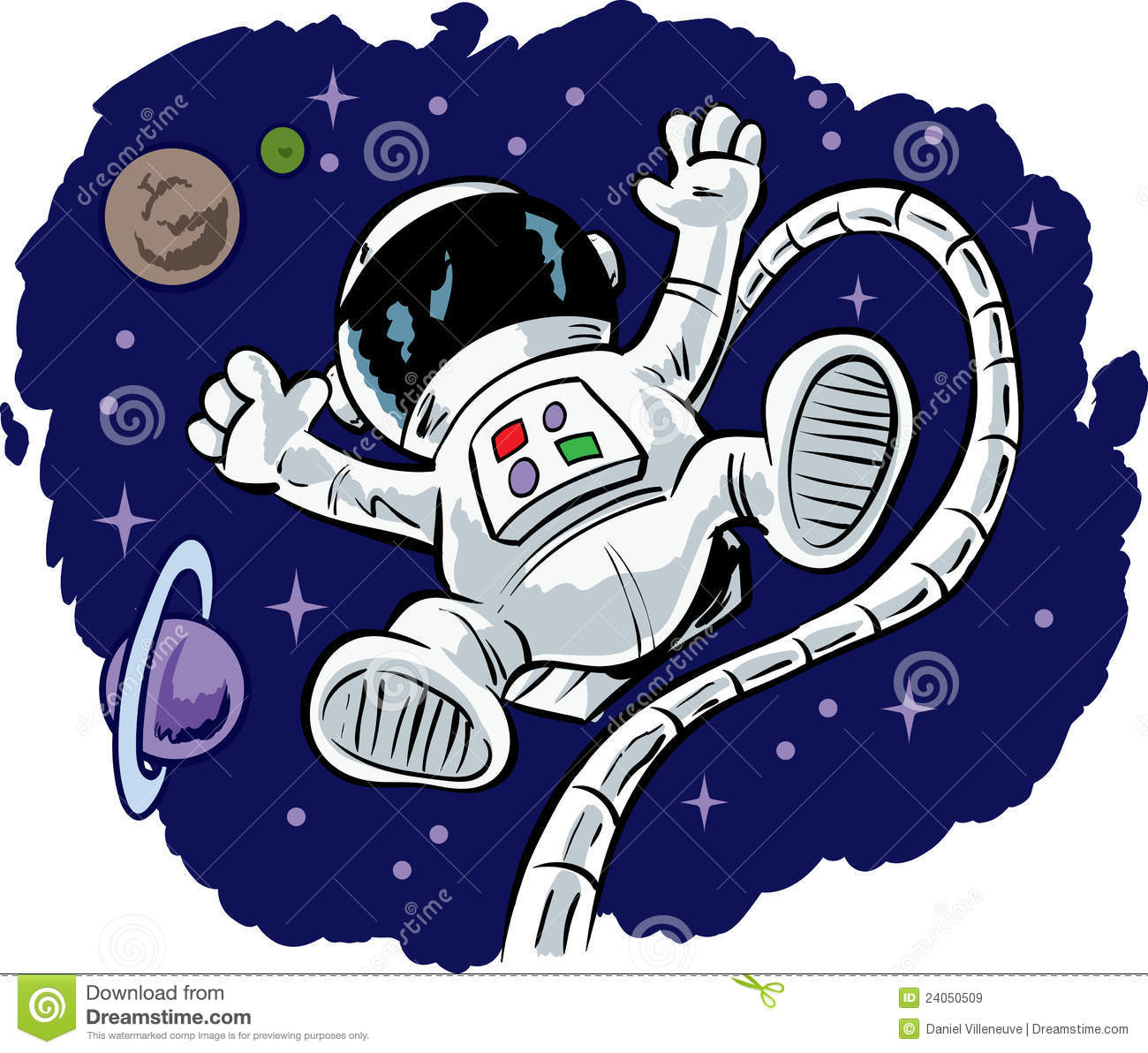 Cute Floating Astronaut Royalty Free Stock Images   Image  24050509