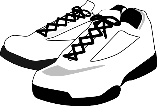 Running Shoes Clip Art At Clker Com   Vector Clip Art Online Royalty