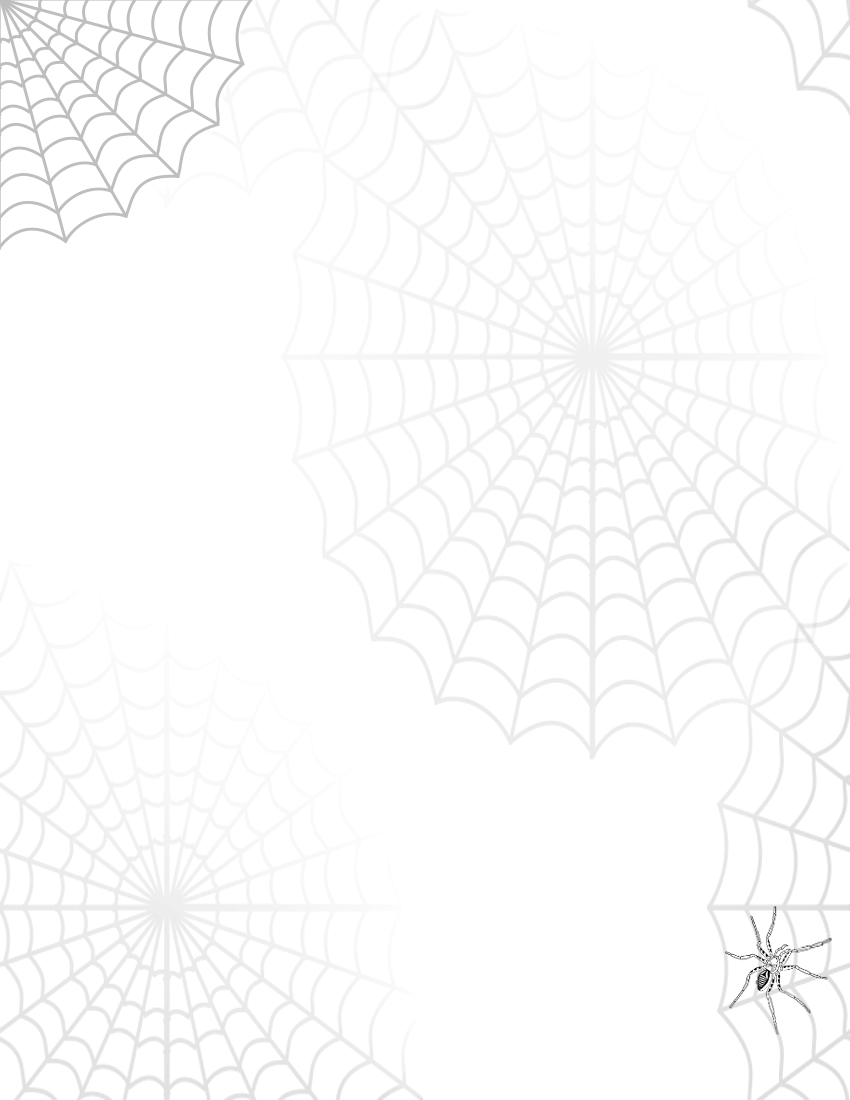 Spider Web Page   Http   Www Wpclipart Com Page Frames Holiday