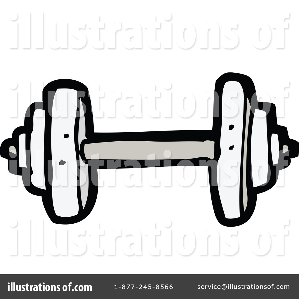 Royalty Free  Rf  Dumbbell Clipart Illustration By Lineartestpilot