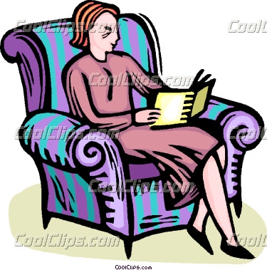 Woman Reading Clipart Woman Reading A Book Coolclips Vc066324 Jpg