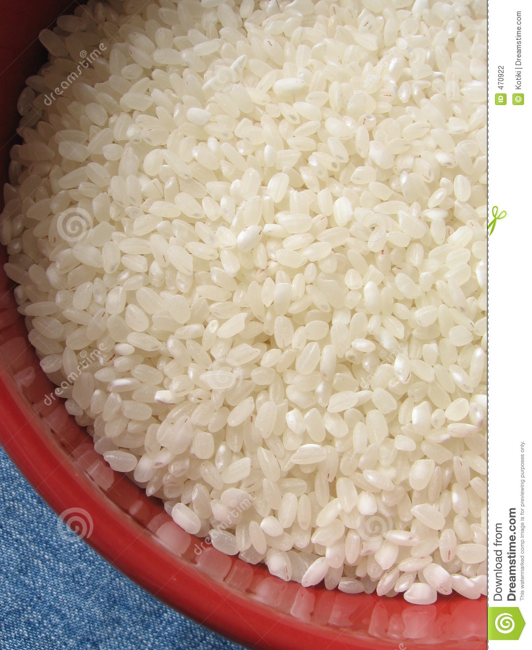 Rice In Red Bowl Stock Photography   Image  470922
