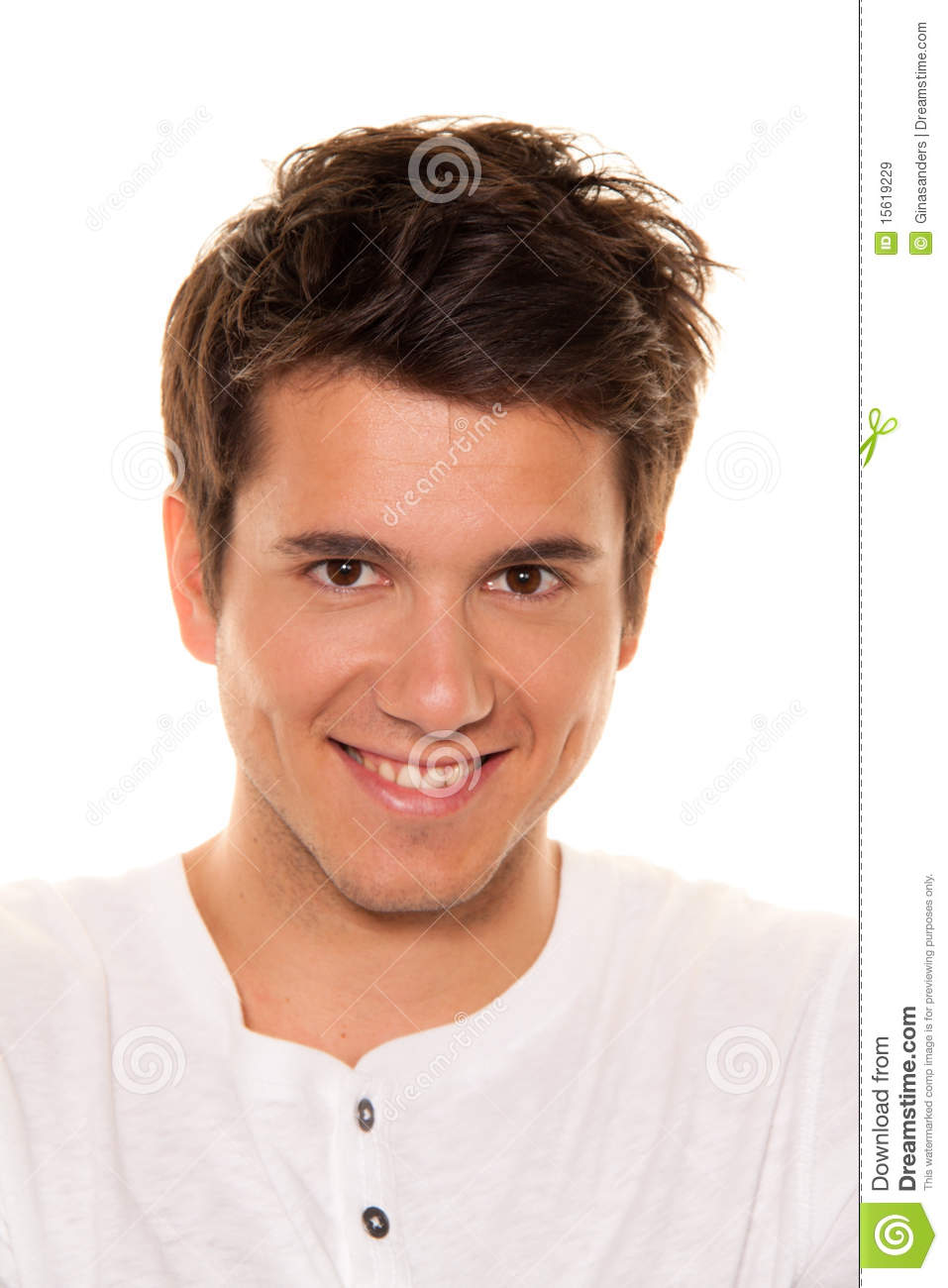 Young Nice Man Friendly Smile  Portrait Royalty Free Stock Images    