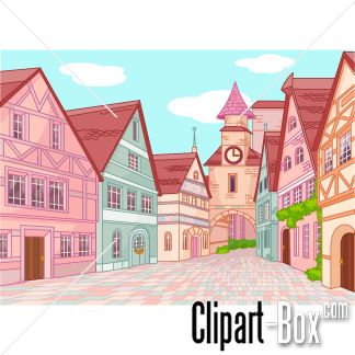 Clipart Old Town Street   Cliparts   Pinterest