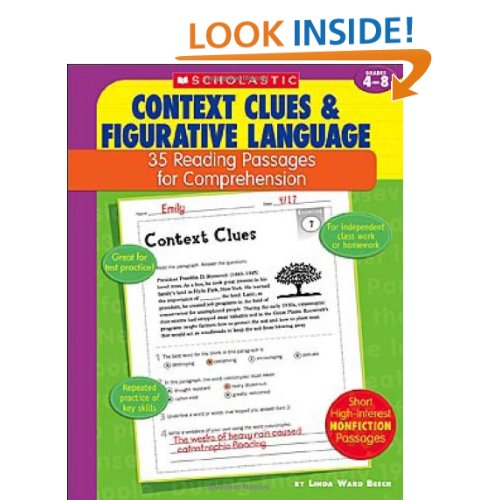 Context Clues First Grade Worksheets
