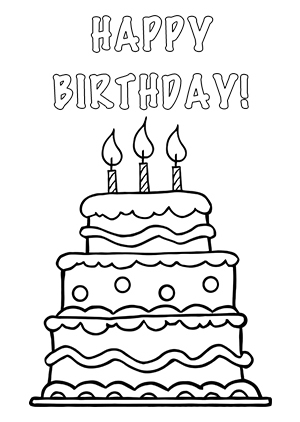 Black And White Birthday Cake With Candles Clip Art Jpg