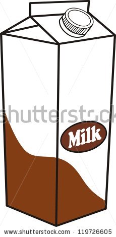 Chocolate Milk Carton Stock Vector Milk Box Template Milk Cartons With