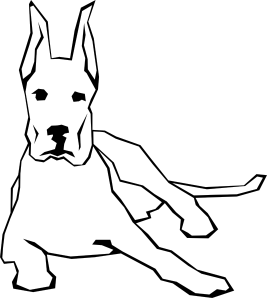 Easy Dog Drawing   Clipart Best