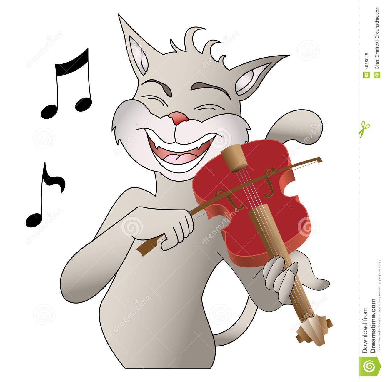 Singing Cat Royalty Free Stock Image   Image  4018026