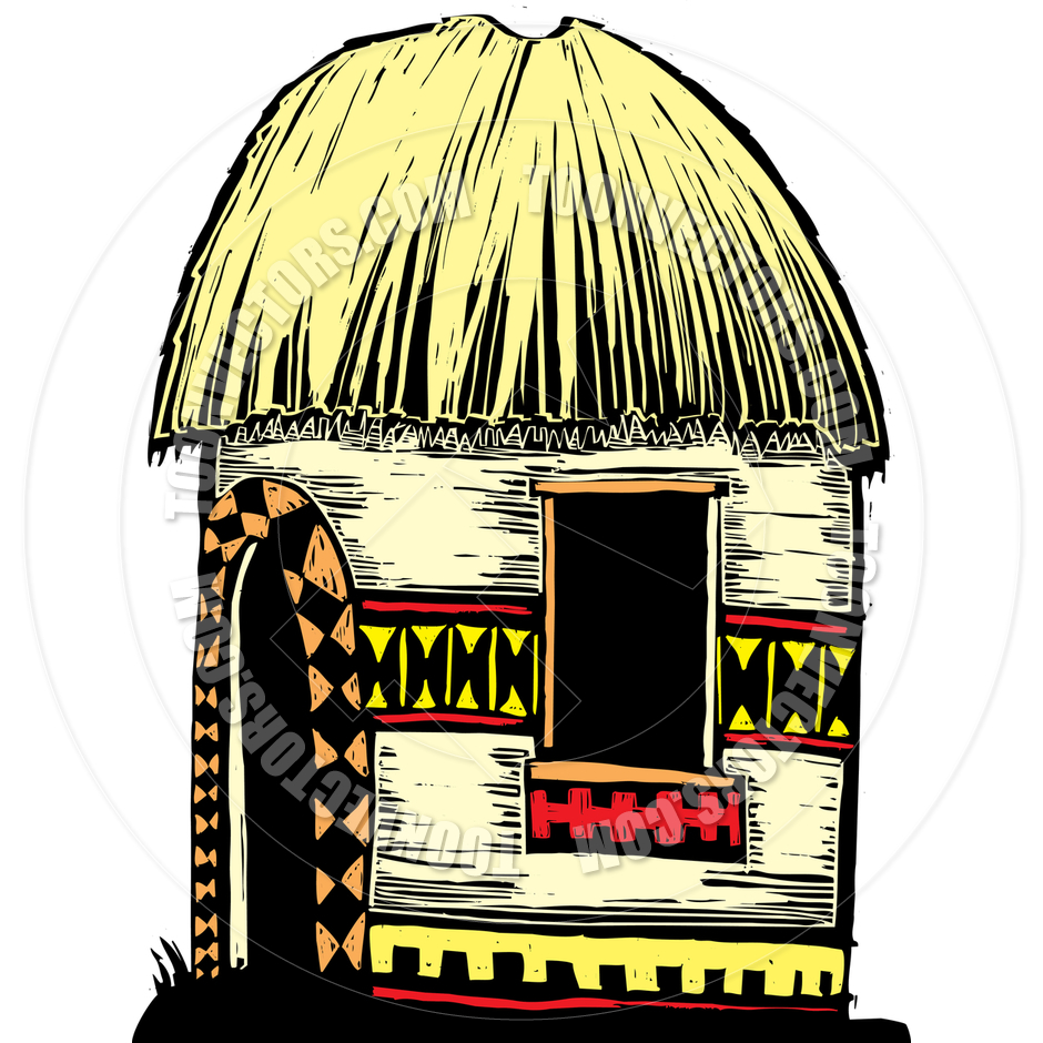 African Hut By Xochicalco   Toon Vectors Eps  28183