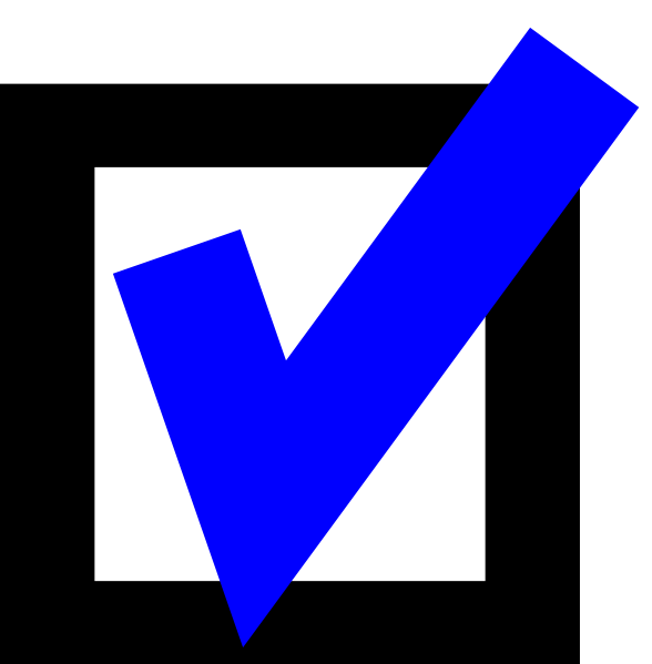 Blue Checkmark With Box Clip Art At Clker Com   Vector Clip Art Online
