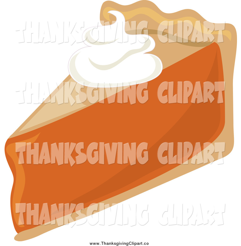 Clip Art Of Whipped Cream On A Slice Of Pumpkin Pie By Pams Clipart