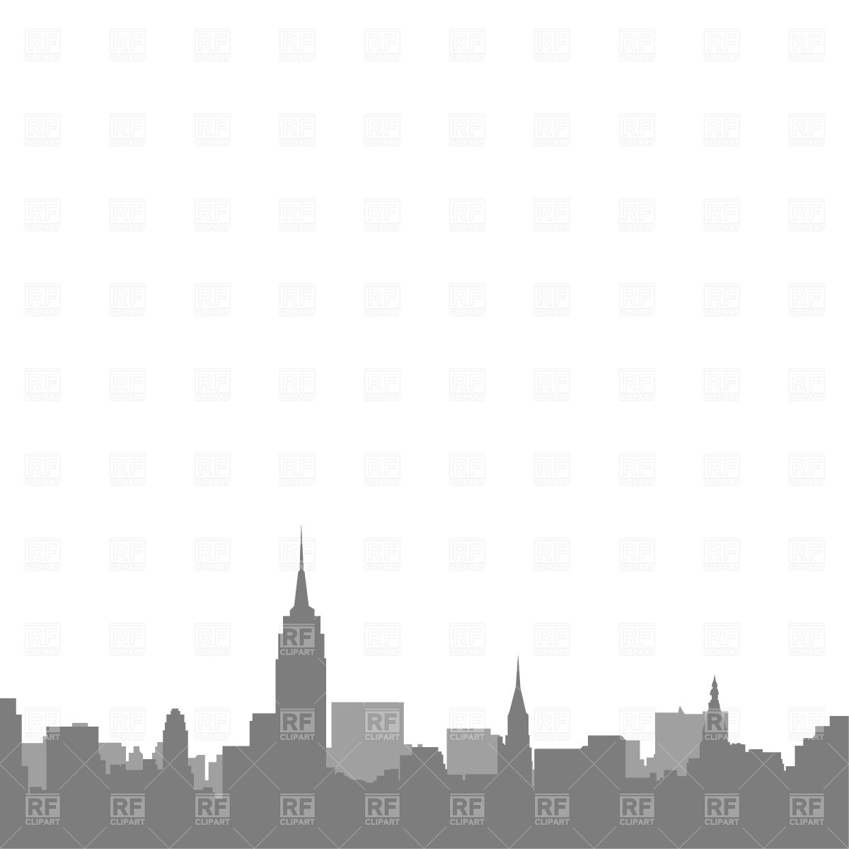 New York City Skyline Download Royalty Free Vector Clipart  Eps