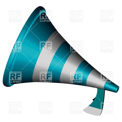 Simple Bullhorn Icon Download Royalty Free Vector Clipart  Eps