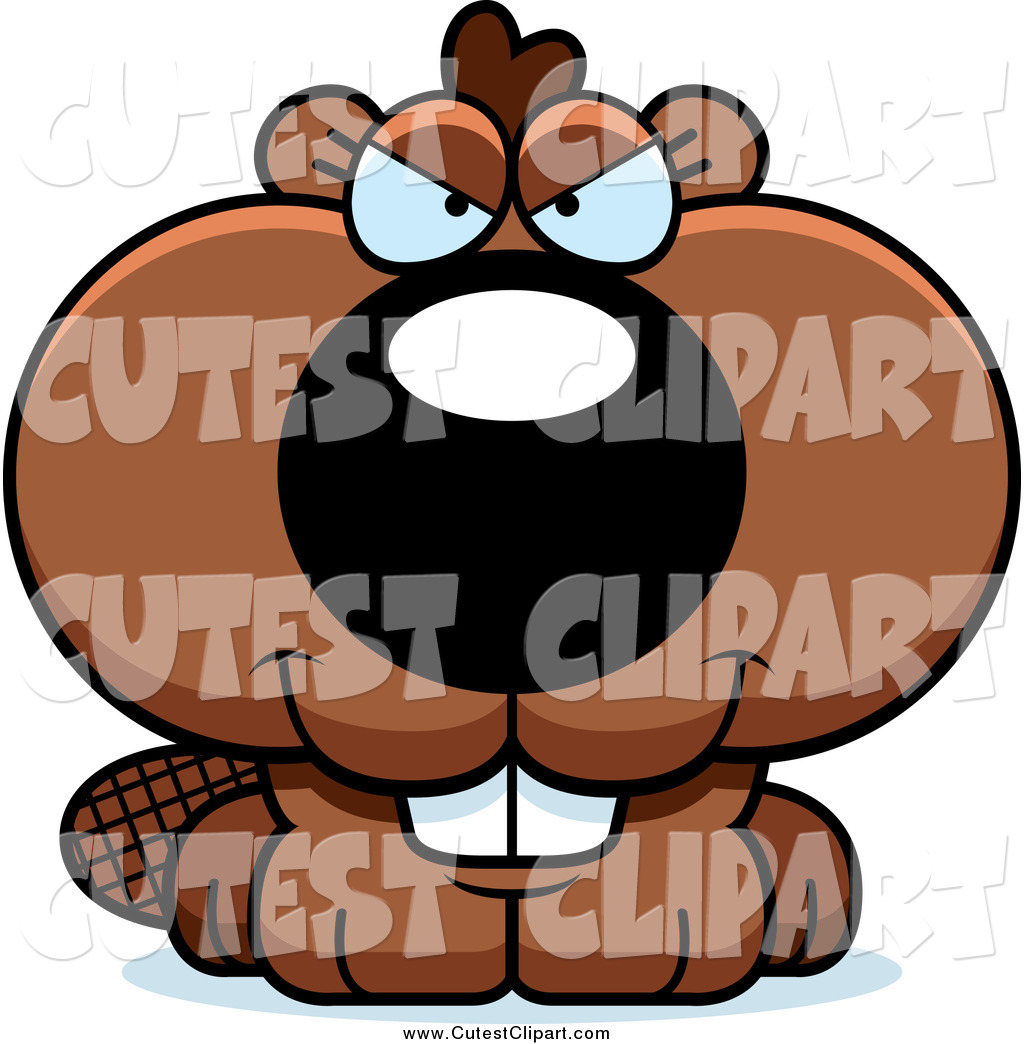 Vector Clip Art Of A Sly Beaver Making An Evil Face By Cory Thoman