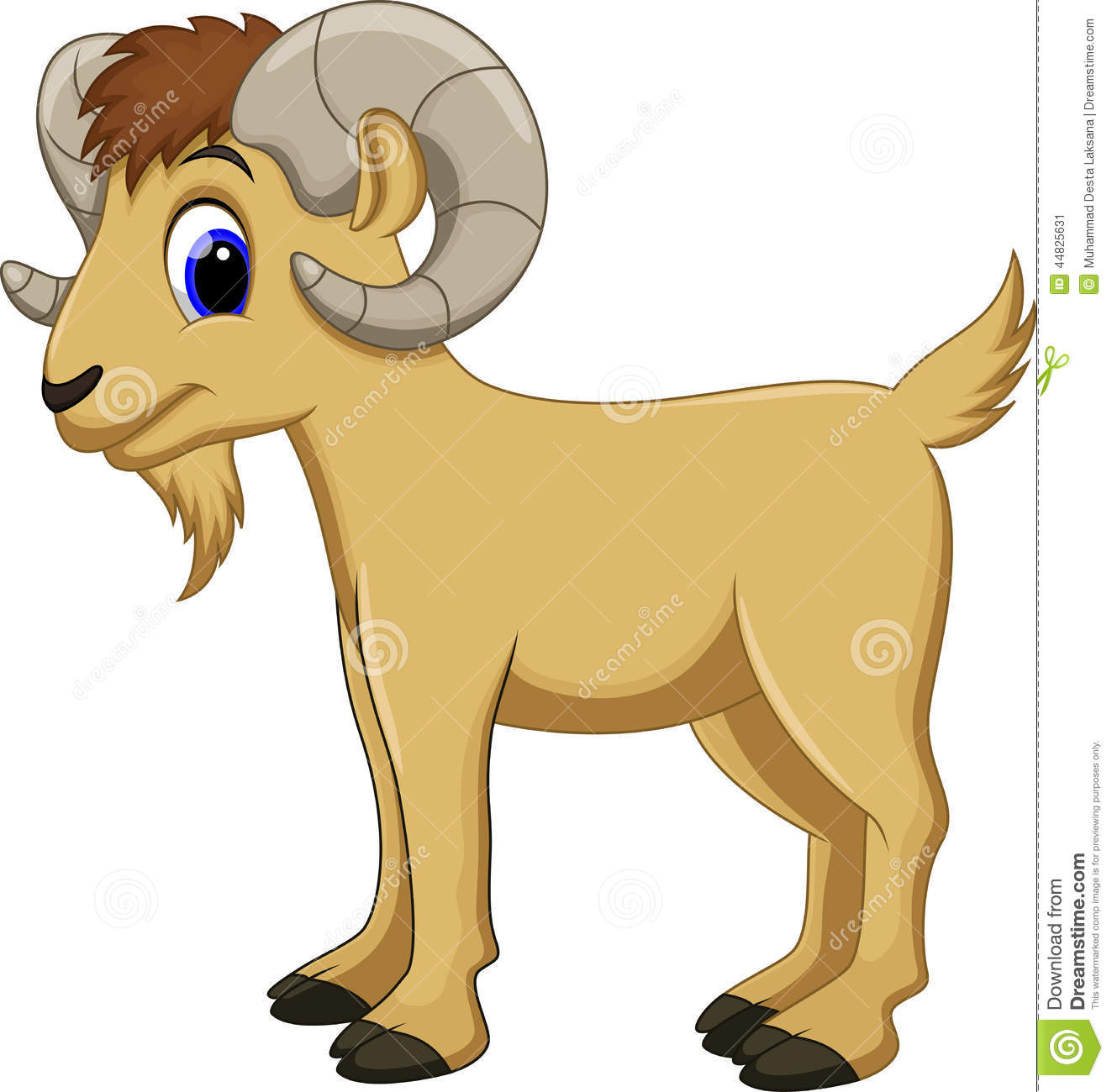 Cute Goat Cartoon Stock Illustration   Image  44825631