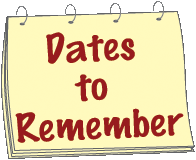 Dates To Remember Clipart