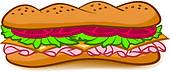 Hero Sandwich Clipart Eps Images  4 Hero Sandwich Clip Art Vector