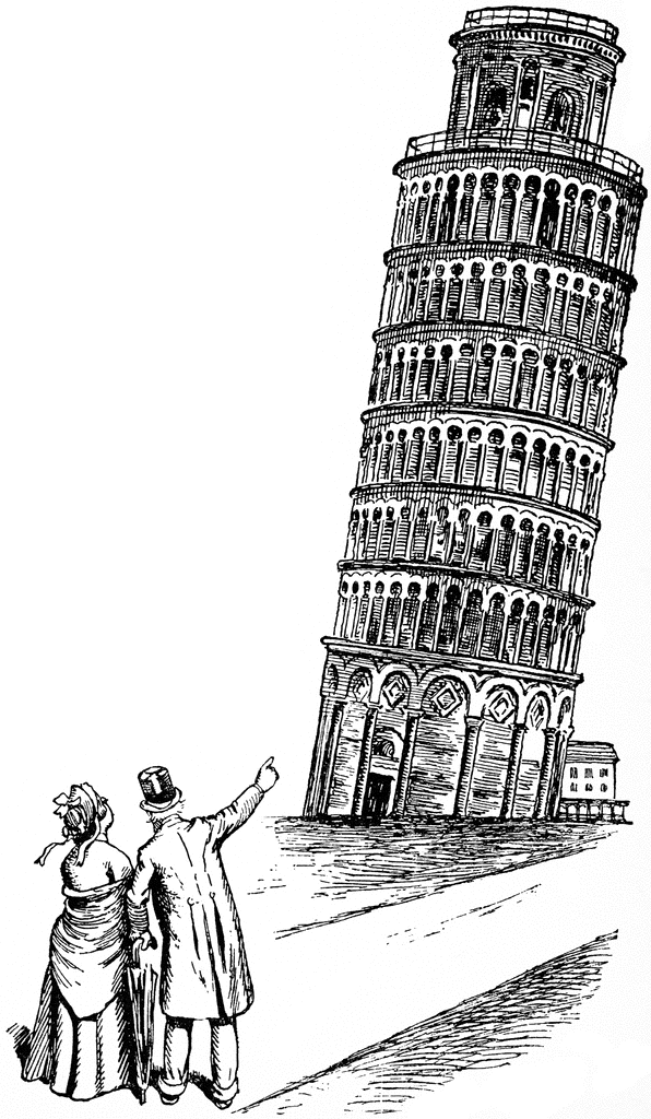 Leaning Tower Of Pisa   Clipart Etc