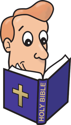 Man Reading Bible   Bible Clip Art   Christart Com