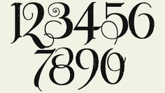 Romantic Fonts With Beautiful Letters And Numbers