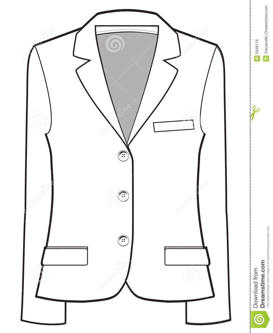 Jacket Vector Illustration Royalty Free Stock Image   Image  5948116