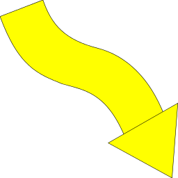 Arrow Wavy Down Right Yellow   Http   Www Wpclipart Com Signs Symbol
