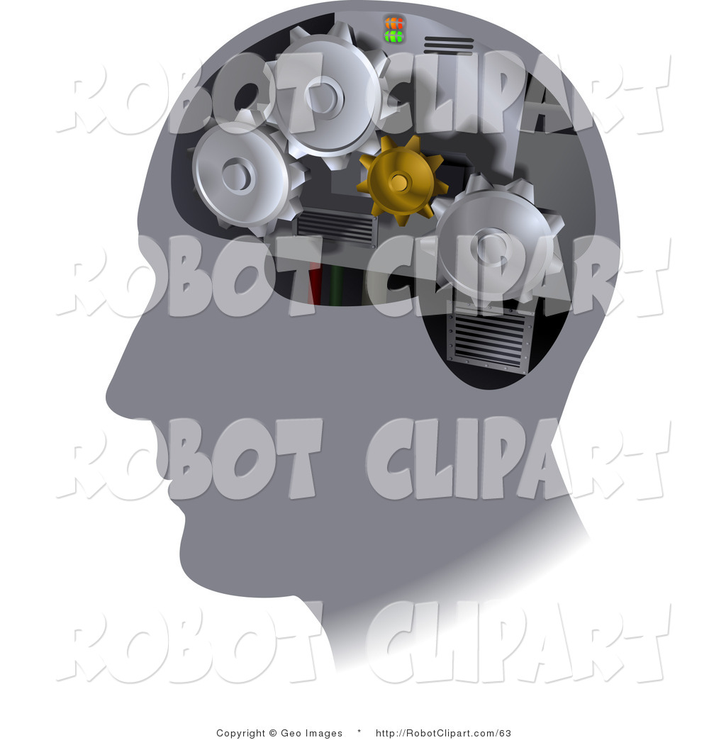 Clipart Of Turning Gears Inside A Human Head By Geo Images    63