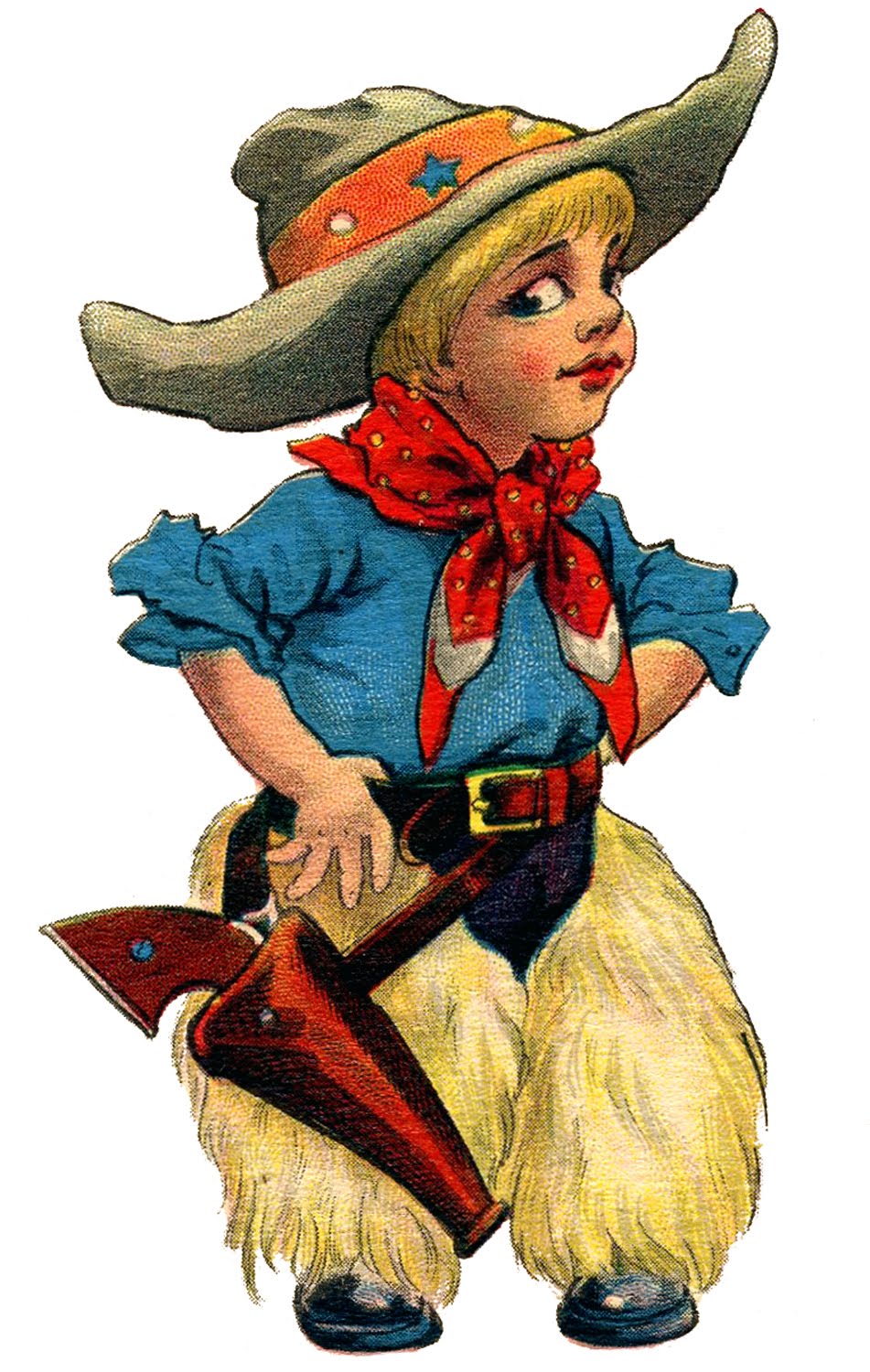 Little Boy Cowboy Clipart