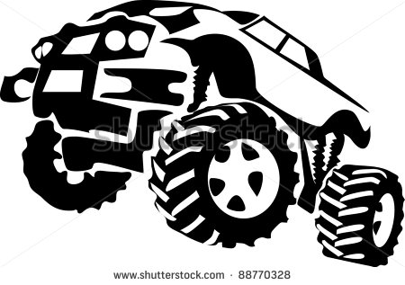 Monster Truck Stock Vector 88770328   Shutterstock