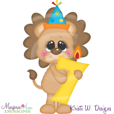 Party Animal 7th Birthday Cutting Files Includes Clipart    1 50
