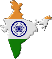 Indian Map Flag With Transparent Background