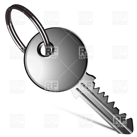 Key With Key Ring 11969 Download Royalty Free Vector Clipart  Eps